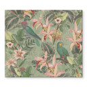 Komfurlåge jungle med papegøjer grøn - Bloomery Decor