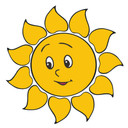 Wallsticker Dejlig Sol