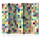 Paravent Séparation de pièce - Pousses de couleur, 3 pièces