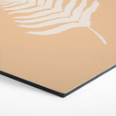Hexagon Dibond Silhuet af bregneblad - 1X Studio