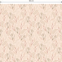 Tapet med mønster Grafiske blomster - blomsterfelt beige