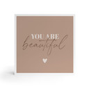 Træ dekoration blok You are beautiful