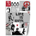 Fototapete, Banksy Collage