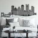 Sticker mural - Pittsburgh Skyline