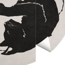 Kot Ying & Yang - Tunaboylu - Fototapeta okrągła - tapeta flizelinowa/tapeta flizelinowa samoprzylep