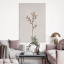 Billede Blomster illustration - Forget-me-not - Goed Blauw – print på aluminium (Alu-Dibond)