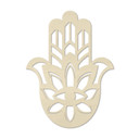 Dekoracja drewniana z topoli - Ręka Yoga Hamsa