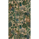 Jungle green beige - Fototapeta z włókniny z motywem roślinnym - Egzotyczny wzór