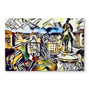 Tableau sur verre Zamart - La rencontre de Kandinsky et de Rome