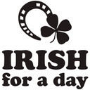 Wallsticker Irish for a day