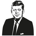 Sticker mural - John F. Kennedy