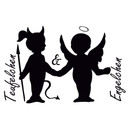 Wandtattoo Engelchen & Teufelchen 4