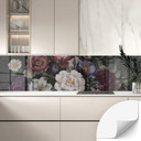 Samoprzylepny panel ścienny do kuchni Kwiaty martwa natura w stylu redouté - Bloomery Decor