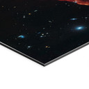 Billede James Webb Telescope - Cosmic Hurricane Herbig Haro 49/50 – print på aluminium (Alu-Dibond)
