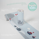 A.S. Création Lovely Kids Frise autocollante enfant - Gris, Rouge