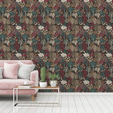 Architects Paper Floral Impression - Papier peint intissé jungle, noir