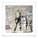 Plakat Banksy - Dziewczyna i żołnierz