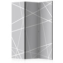 Screen room divider - Moderne edderkoppespind, 3-delt