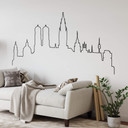 Muursticker Munchen Skyline Outline
