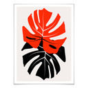 Plakat Kubistika - Monstera Duet