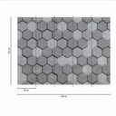 Geometric GraphicBlocks1 grå - non-woven tapet Designwalls 2 - 2,55 x 3,5 m