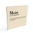 Holzbild Grammatik Moin