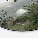 Tableau sur alu-Dibond rond Sir Edward - Réserve des singes