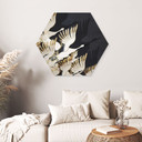 Hexagon Dibond Flyvende traner - SpaceFrog Designs