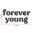 Dekoracja ścienna Forever young - Dekoracja drewniana MDF