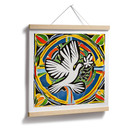 Plakat Kolorowy Gołąb Pokoju - Inspirowany Matisse'em - Zamart - Kwadrat