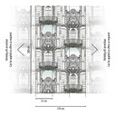 Czarno-biała fototapeta budowlana - włókninowa architektura Livingwalls - matowa i gładka