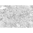 Fototapet - Kort over Berlin
