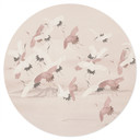 Naklejka na ścianę Żurawie nad jeziorem - Bloomery Decor - Okrągła