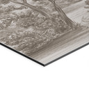 Wanddecoratie met tuinlandschap in beige - Ms Tiff - Alu-Dibond