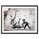 Plakat Banksy'ego w Ukrainie - Mały judoka