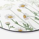 Tableau sur alu-Dibond rond Sir Edward - Promenade printanière fleurie