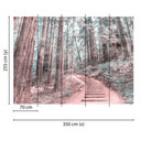 non-woven tapet ForestWalk natur træ fototapet Designwalls i brun og grøn 