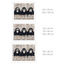 Poster Drie Apen Streetart Graffiti - Magnusson