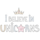 Sticker mural Kvilis - I believe in Unicorn