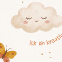 Fototapete - Affirmationen Happy zwischen Gänseblümchen für Kinder
