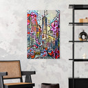 Tableau sur verre Zamart - New York Empire State Building - Style Rizzi