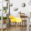 Wallsticker - Michel Agullo - Meteorit-sæt
