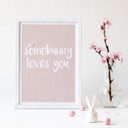 Plakat, który kocha Somebunny