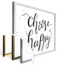 Plakat Choose Happy - biały