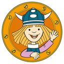 Muursticker Wickie 3