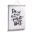 Poster Du bist meine kleine perfekte Welt