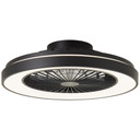 Deckenleuchte Levin, schwarz, 13,7 x 48,5 cm, Deckenventilator mit LED