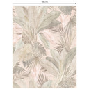 Tapet med mønster tropiske blade i pastelfarvet jungle - Bloomery Decor