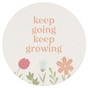 Naklejka na ścianę Keep going keep growing - Round