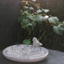 Vogeltränke Wasserschale Beton - 25x15 cm